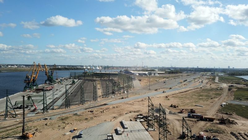 Krievu salā noslēgumam tuvojas papildu infrastruktūras izbūves darbi