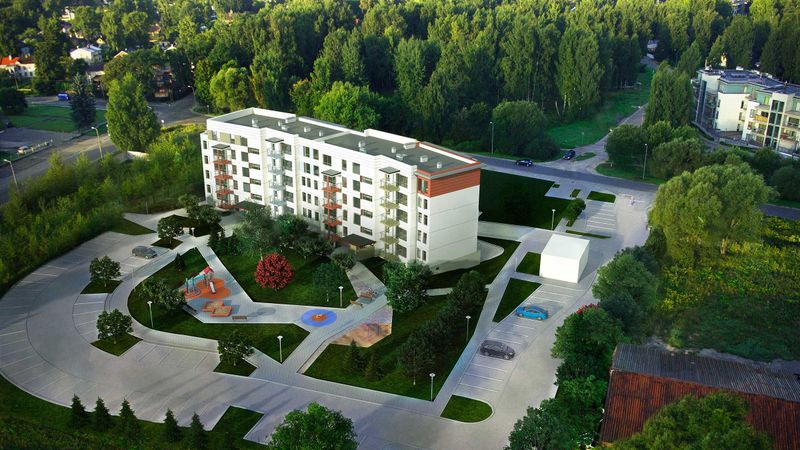Nodota ekspluatācijā dzīvojamā projekta Solitūdes parks ēka Pārdaugavā