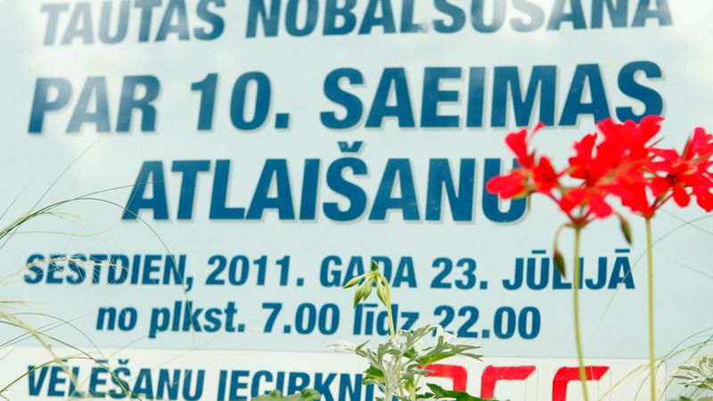 Sākusies tautas nobalsošana par Saeimas atlaišanu