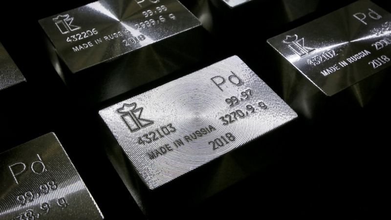 Pallādija cena tuvojas rekordam