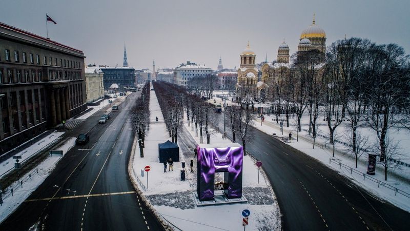 Rīgas centrā uzstādīts virtuāls piemineklis Goda vārti