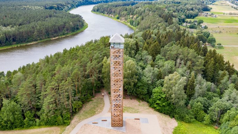 FOTO: Atklāts Lietuvā augstākais skatu tornis