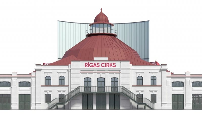 Labākie Rīgas cirka ēkas metu konkursā iesniegtie darbi