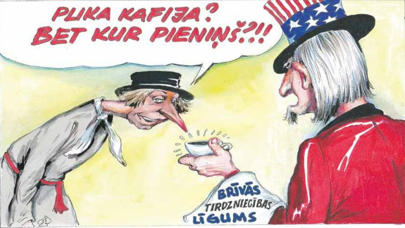 DB karikatūra: Pārsvarā veiksmes augļi paši klēpī nekrīt