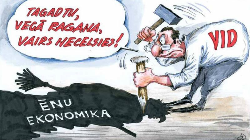 DB karikatūra: Piemērs vispirms jārāda valstij un politiķiem