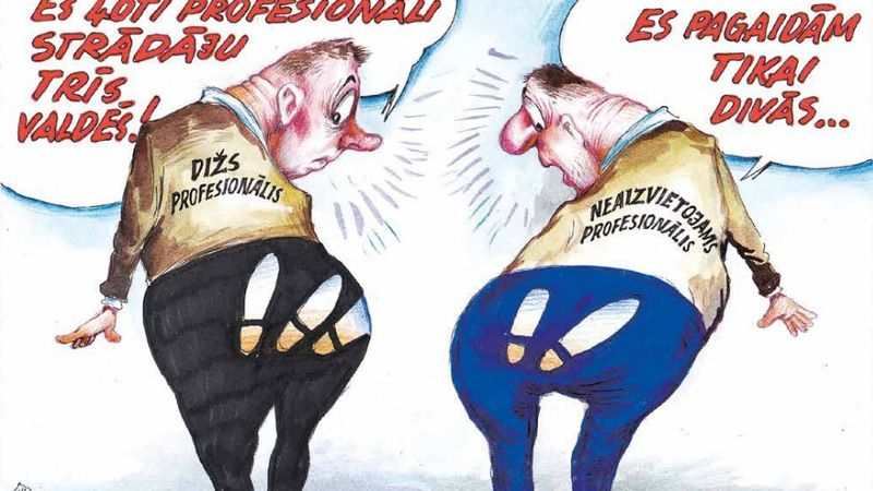 DB karikatūra: Satiksmes ministrs Matīss – kā niedre vējā