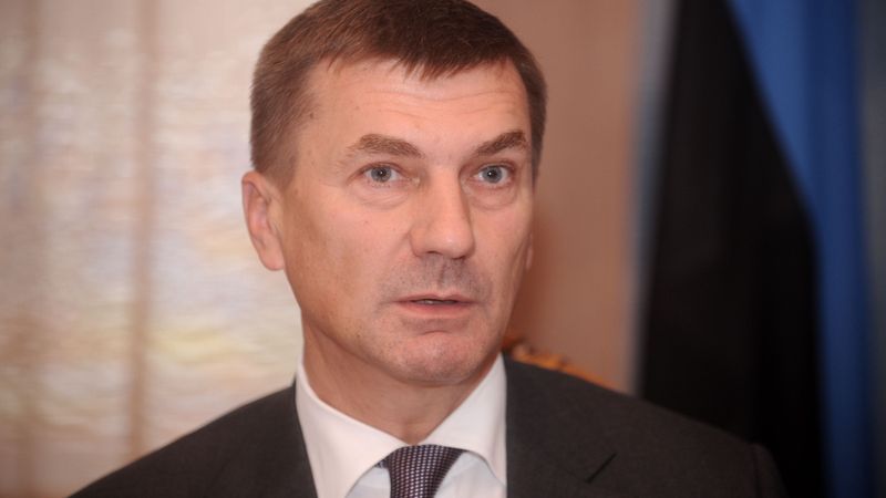 Ansips: bezdarba līmenis Igaunijā strauji samazinās