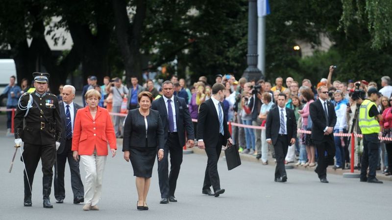 Latvijā viesojas Vācijas kanclere Angela Merkele