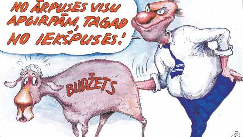 DB karikatūra: Šodien dzīvosim uz rītdienas rēķina