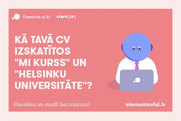 Iespēja bez maksas apgūt tiešsaistes datorzinātņu mākslīgā intelekta kursu