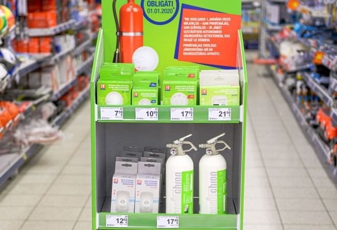 Maxima reaģē uz pieprasījumu pēc dūmu detektoriem