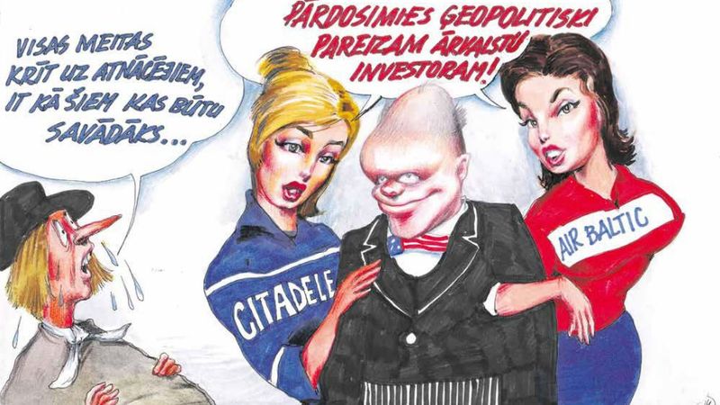 DB karikatūra: Investori ir pieejami, jābūt tikai gataviem paņemt