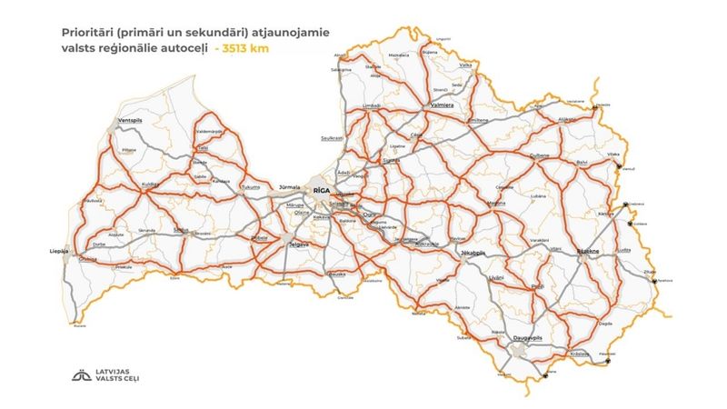 Veido valsts reģionālo ceļu būvniecības plānu