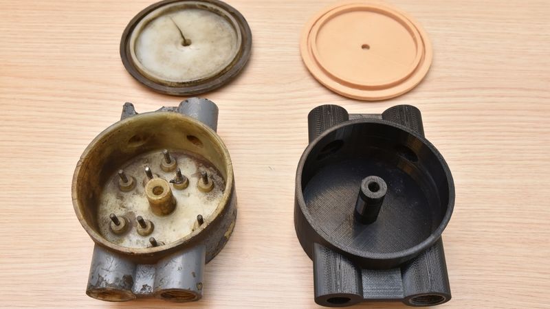 Testē ar 3D printeri izgatavotas detaļas lokomotīvēm