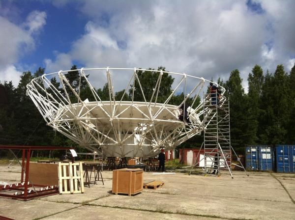 Irbenes radioteleskops RT-16 iegūst jaunu antenu