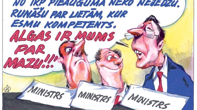 DB karikatūra: Napoleona sindroms koalīcijā