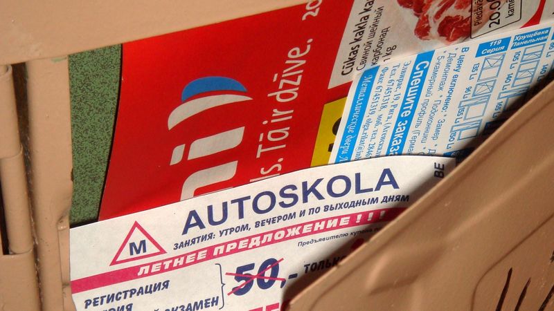Eksperiments: Lai iegrožotu reklāmas bukletu izplatību, nevajag jaunu nodokli