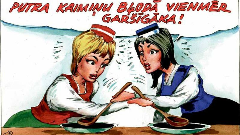 DB karikatūra: Pie kaimiņiem zāle ir zaļāka