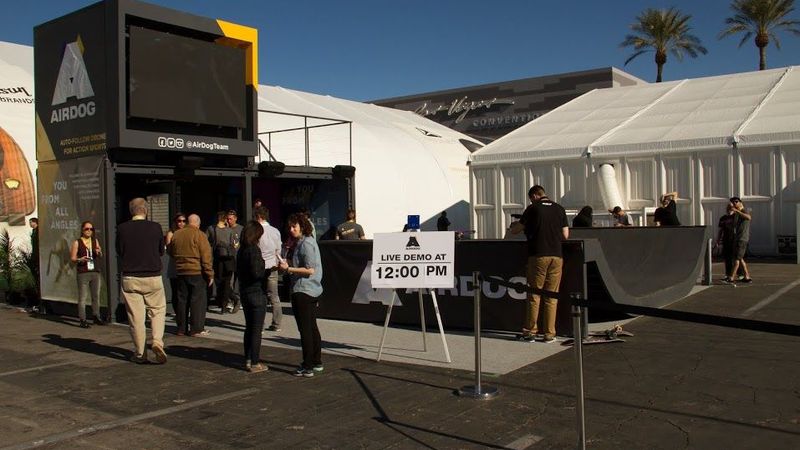 AirDog kārdina tehnoloģiju fanus Lasvegasā