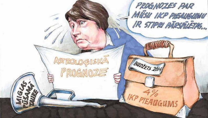 DB karikatūra: Ekonomikas izaugsmes piezemēšanās turpinās