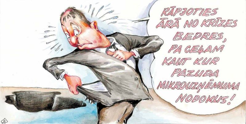 Db karikatūra: Mikronodokļa ideja ir vieglprātīgi norakstīta