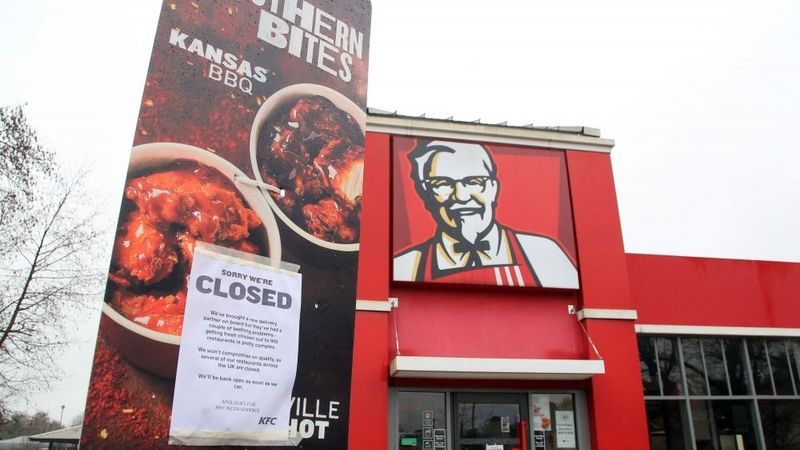 KFC un DHL saskaras ar vistas gaļas krīzi