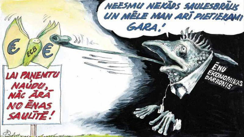 DB karikatūra: Nepareizais politikas burkāns ēnā pelnošajiem