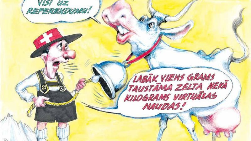 DB karikatūra: Prognozējamais zelta uzvaras gājiens