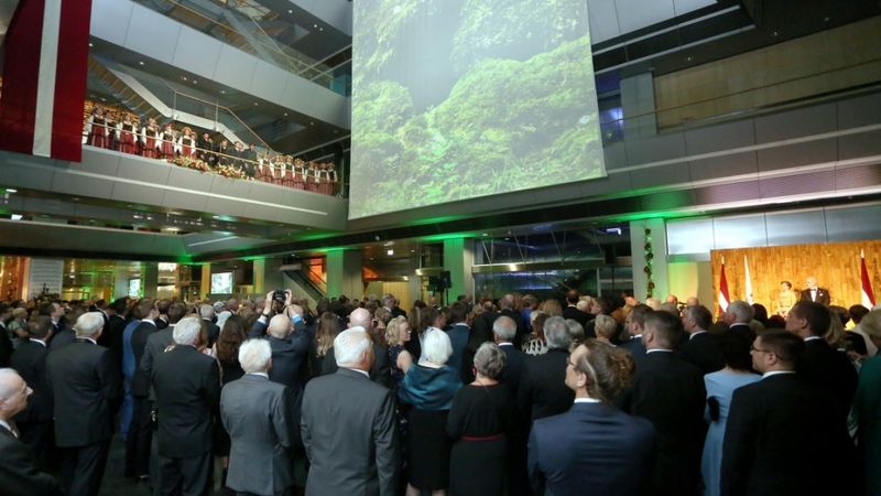 FOTO: Egila Levita inaugurācijas ceremonija un tās viesi