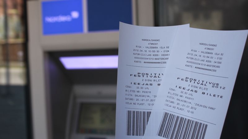 Nordea bankomātos pārdos festivāla Positivus biļetes