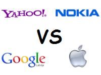 Yahoo un Nokia pret Google un Apple