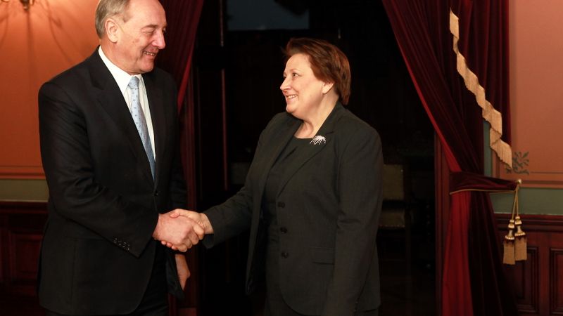 Valsts prezidents atbalsta jaunās valdības veidošanu uzticēt Straujumai