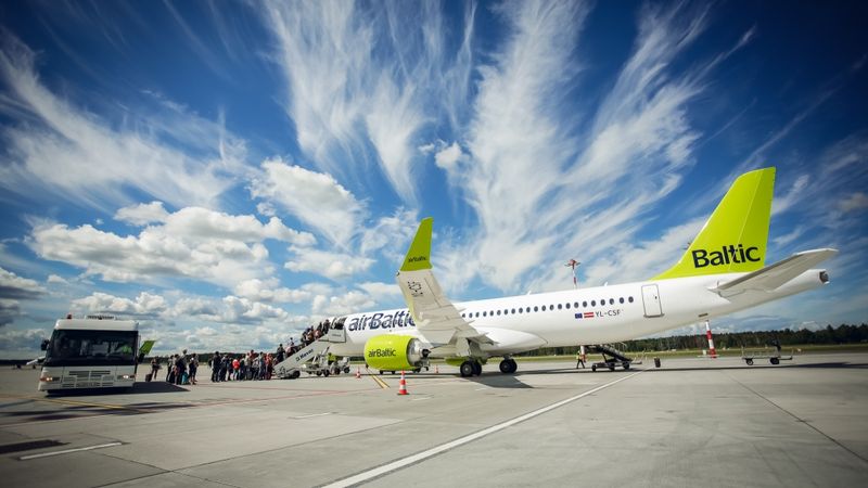 airBaltic pārvadā par 22% vairāk pasažieru