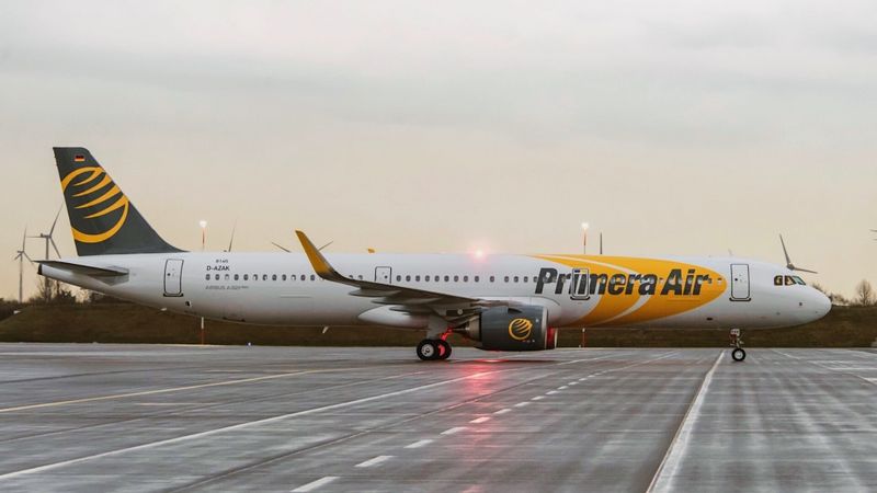 Rīgā nosēdies pirmais Primera Air saņemtais Airbus A321neo