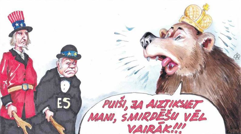 Db karikatūra: Sākoties vairāksolīšanai, zaudēs abas puses