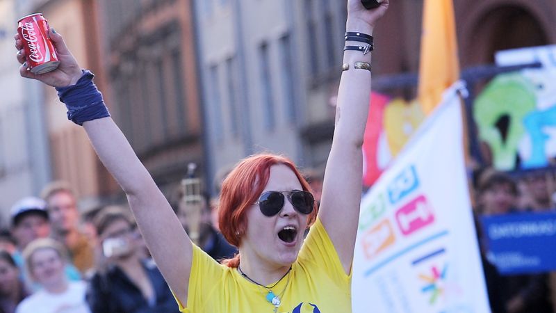 Studenti atzīmējuši jaunā studiju gada sākumu