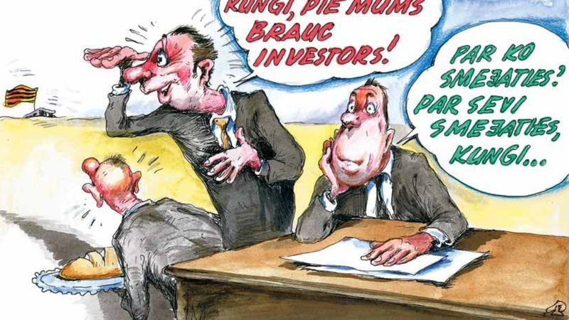 DB karikatūra: Arī investoriem ir nepieciešama atlase