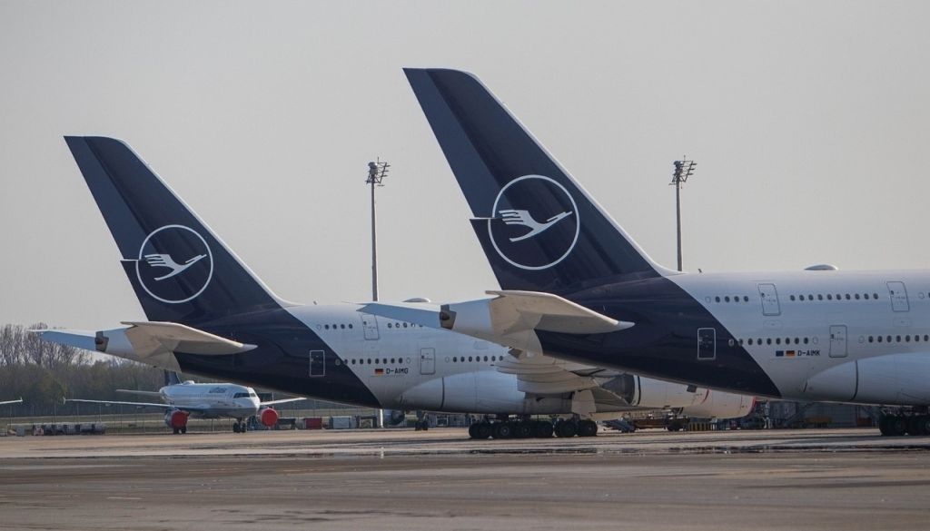 Lufthansa pilotu streika dēļ Vācijā atcelti simtiem avioreisu