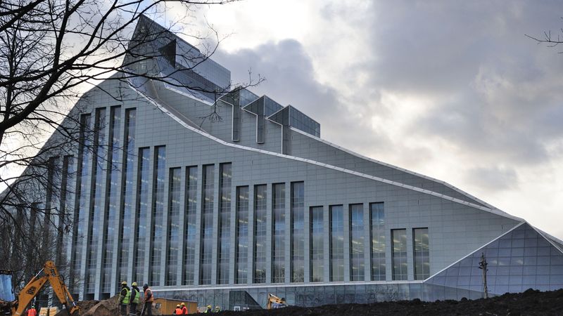 Vētra radījusi bojājumus arī jaunajai LNB ēkai