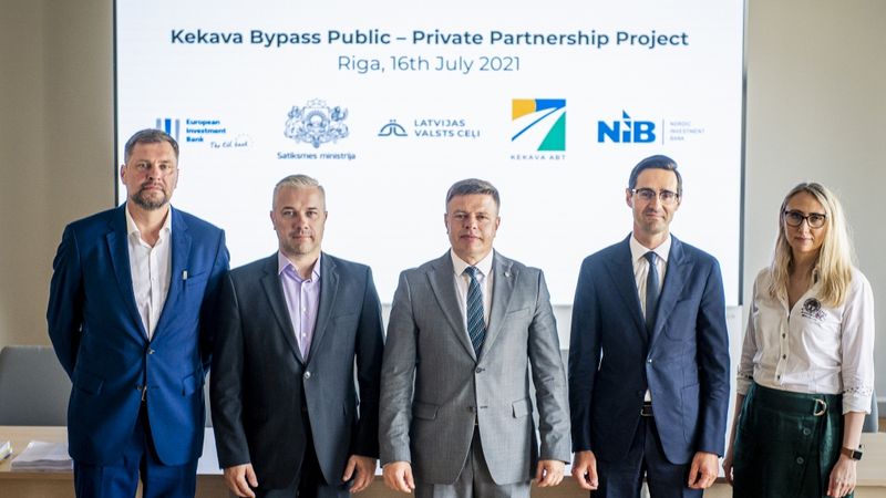 FOTO: Vienojas par Ķekavas apvedceļa projekta īstenošanu