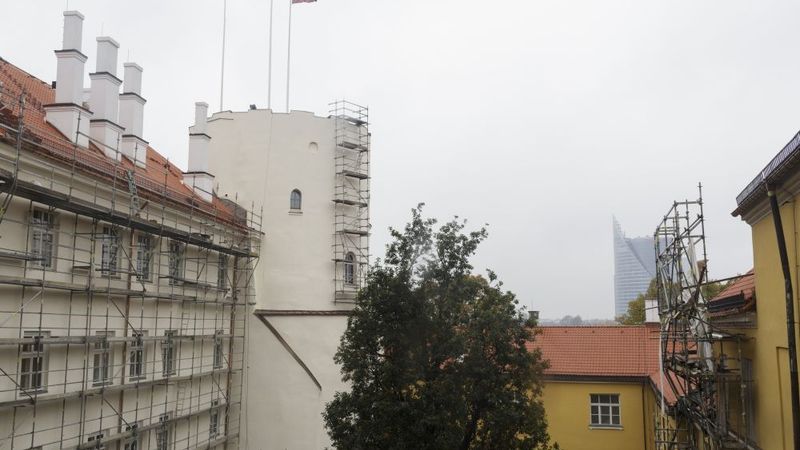 Rīgas pils ārējās apdares darbi tuvojas noslēgumam