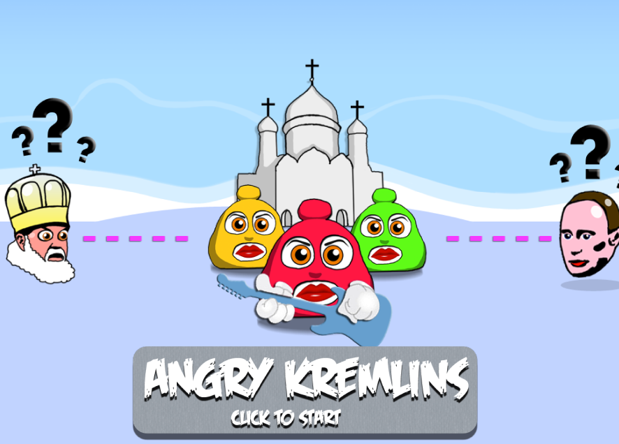 Ekrānšāviņš no spēles Angry Kremlin