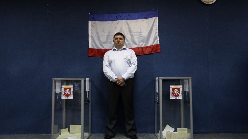 Par Krimas pievienošanos Krievijai nobalsojuši 96% vēlētāju