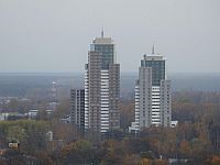 Panorama Plaza puspabeigto torni vēl neizsola