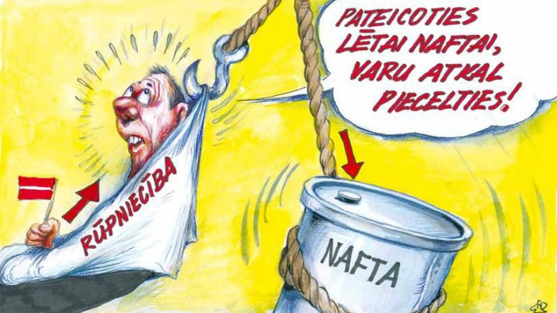 DB karikatūra: Kontrastu gads ražošanas sektoram