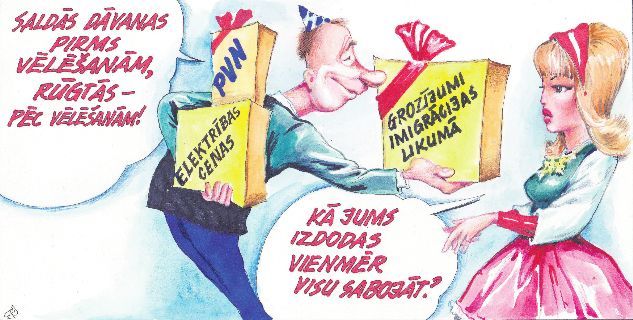 DB viedoklis: Priekšvēlēšanu dāvaniņu «komplekts»