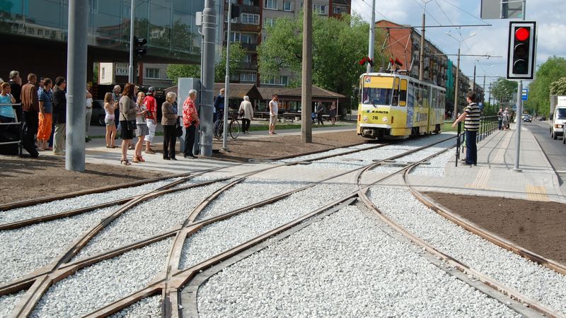 Papildināta ar FOTO - Pieņem ekspluatācijā jauno tramvaja līniju Liepājā