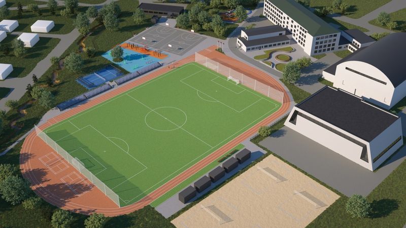 SEP Kuldīgā projektē mūsdienīgu stadionu