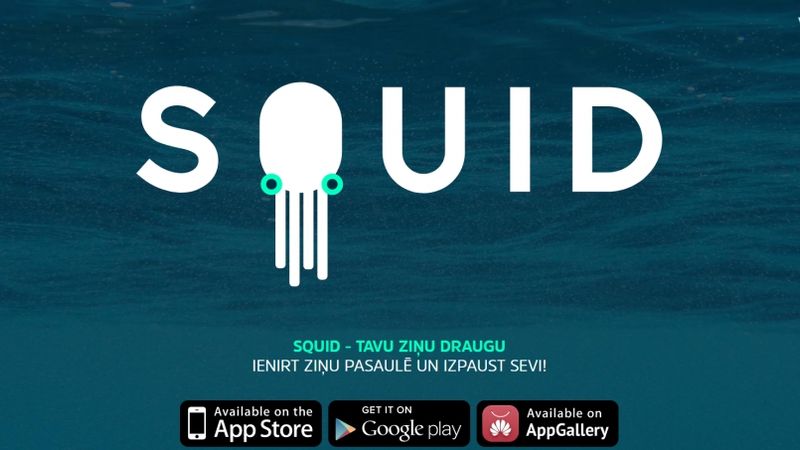 Ziņu lietotne SQUID tiek izlaista Latvijā