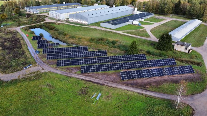 Alūksnes putnu ferma investēs 240 000 eiro saules enerģijas parka izveidē